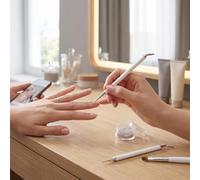 ZJchao Stylo à Points pour Nail Art avec 5 Tampons D'argile, Pointe Courbée à 25 Degrés, Applicateur de Strass à Pointe Fine de 2,5 Mm, Stylo de Sculpture à Double extrémité pour les (Ensemble de