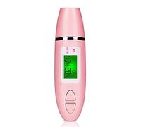 ZJchao Stylo Détecteur de Peau Numérique, Analyseur de Peau Portable avec écran LCD pour Test D'hydratation du Sébum, avec Fonction de Mémoire pour Salon de beauté de Voyage à Domicile (PINK)
