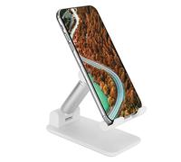 ZJchao Support de Téléphone Portable, Support de Téléphone de Bureau de Portable Réglable Pliable pour Tablette de (White)