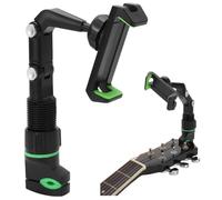 ZJchao Support de Téléphone pour Guitare, Pince Réglable Multiangle avec Médiators et Tissu, adapté aux Instruments, Pupitres, Bureaux, Lecture de Partitions de Musique, Paroles,