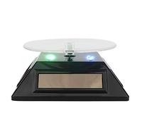 ZJchao Support d'écran Rotatif à énergie Solaire, Montée Main pour 8200 Mouvement LED LEULLE Rotation Énergie Solaire Bijoux Watch Phone Display Makeup Context Rack