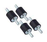 ZJchao Supports d'Isolateur en Caoutchouc, Isolateur de Vibration avec un Bon Tampon 4pcs M6 Anti Vibration Monture d'amortisseur en Caoutchouc Support pour Compresseurs 'air, Moteurs, Moteurs à
