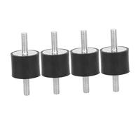 ZJchao Supports en Caoutchouc, Supports d'isolement en Caoutchouc Anti-vibration Bobine 4pcs M6 de Monte d'isolateur en pour Canaux Bobines Moteurs Pompes (Vv25 * 20 m6 * 18)
