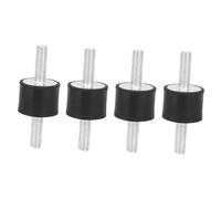 ZJchao Supports en Caoutchouc, Supports d'isolement en Caoutchouc Anti-vibration Bobine 4pcs M6 de Monte d'isolateur en pour Canaux Bobines Moteurs Pompes (Vv20 * 15 m6 * 18)