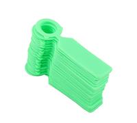 ZJchao Tags de Plante, Marqueur de Jardin 100 Pcs Étiquettes de Suspension en Plastique Tags d'Arbre à Arbre Plant Tabs de Semis pépinié (GREEN)
