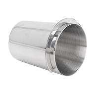 ZJchao Tasse de Dosage de café, Tasse de Dosage de 58 Mm Compatibilité en Acier Inoxydable Polirure Dose Dose de café Dosting à de à (SILVER)