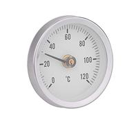 ZJchao Thermomètre Bimétallique à Ressort de Température IP55, 63 Mm, étanche à L'eau et à la Poussière, pour de Tuyaux, Centrales électriques à Huile, Bateau, Lecture Rapide,