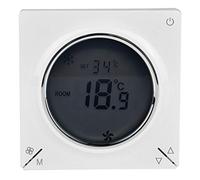 ZJchao Thermostat Central pour Climatisation et Chauffage, Contrôleur de Température à écran LCD pour Ventilo-convecteurs, Système de Refroidissement et de Chauffage Domestique