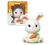 ZJchao Tirelire en Plastique, Jolie Tirelire en Forme de Lapin de Grande capacité pour Enfants, Anniversaire d'enfants, Noël, Nouvel an