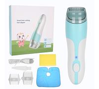 ZJchao Tondeuse à Cheveux Bébé Silencieuse Étanche, Tondeuse à Cheveux Electronique Aspiration Automatique Vide avec 2 Guides Peignes, Rechargeable USB pour Enfants et Bébés