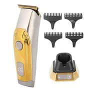 ZJchao Tondeuse à Cheveux Professionnelle pour Hommes, Kit de Coupe de Cheveux Fil avec Lame Affûtée de Précision et Affichage LED, pour Tailler la Barbe et la Tête (GOLD)