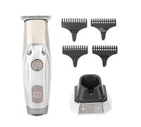 ZJchao Tondeuse à Cheveux Professionnelle pour Hommes, Kit de Coupe de Cheveux Fil avec Lame Affûtée de Précision et Affichage LED, pour Tailler la Barbe et la Tête (SILVER)