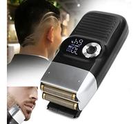 ZJchao Tondeuse à Cheveux Professionnelle, Rasoir électrique à Feuille Rechargeable Tondeuse à Barbe à Tête Chauve Rasoir à Moustache LCD pour Hommes Guides de Code Couleur,