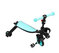 ZJchao Tricycle pour Tout-Petits avec Poignée de Poussée et Auvent Réglable, Scooter Multifonctionnel pour Garçons et Filles, Jouet de Cyclisme Bleu pour Le Plaisir en Plein Air
