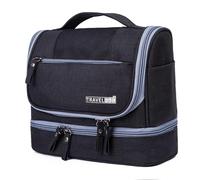 ZJchao Trousse de Maquillage, Sacs à Cosmétiques de Grande capacité, Tissu Oxford 600D, Noir, Gris, Poids du Colis : 400 G/14,11 Oz avec Trousse de Maquillage de Voyage, de pour Homme et Femme.