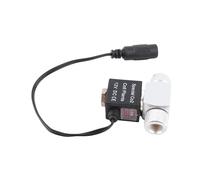 ZJchao Valve D'électrovanne 12V DC pour le Régulateur du Système D'aquarium CO2, Version à Basse Température, Silencieux, avec Cordon D'alimentation et Chargeur, Facile à (Franchage à tête-UE)