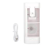 ZJchao Ventilateur Climatiseur Portable, Refroidisseur D'air évaporatif USB Personnel avec 3 Vitesses Veilleuse pour Maison Bureau Extérieur