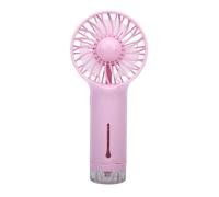 ZJchao Ventilateur Tenu dans la Main Rechargeable D'usb avec le Mini Ventilateur Portatif de Refroidissement de Jet de Brumisation de 3 Vitesses pour le Bureau Extérieur de Voyage (violet clair)
