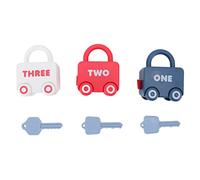 ZJchao Verrouiller et Clés Jouet, PP Plastic-Bambin Clés avec des Touches d'apprentissage Toys for Education Toy