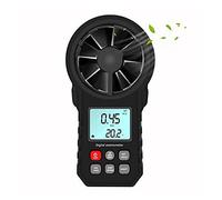 ZJFHEYUO Anémomètre numérique Portable LCD, Volume d'air électronique, Vitesse du Vent, température, indicateur de Vent et de Froid, Maintien des données
