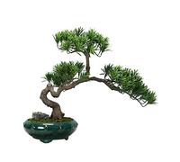 ZJFHEYUO Arbre Artificiel Simulation Podocarpus Bonsaï Zen Paysage Bonsaï Décoration Convient pour la Maison Bureau Salon Bureau Décoration Arbre Artificiel Intérieur