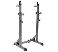 ZJFHEYUO Banc d'haltères pour la Maison, Support de Fitness, Support réglable pour haltérophilie, Presse à Squat, Support pour Squats et rangées, Barre pour la Maison/la Salle de