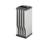 ZJFHEYUO Cendriers extérieurs, colonnes à Cendres, poubelles d'hôtel, poubelles Verticales en Acier Inoxydable pour Hall d'entrée, couloirs, allées, boîtes de Nuit, cendriers à c