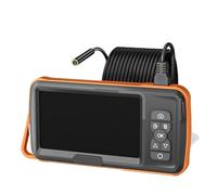 ZJFHEYUO Endoscope étanche à écran IPS 5 Pouces avec sonde USB pour l'inspection des canalisations Automobiles, caméra vidéo à Mise au Point Automatique Simple, Double ou Triple