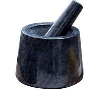 ZJFHEYUO Ensemble mortier et Pilon Ensemble mortier et Pilon en marbre Poli Mortier et Pilon pour moudre Les épices Presse-ail Presse-purée Broyeur de Cuisine pour ingrédients de