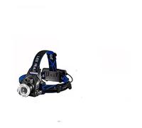 ZJFHEYUO Guirlande Lumineuse LED, Lampe Frontale de pêche, T6/L2/V6, 3 Modes, zoomable, étanche, Ultra-Lumineuse, éclairage de Camping, alimentée par 2 Batteries 18650, éclairage