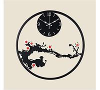 ZJFHEYUO Horloge Murale Horloges murales Style Horloge Murale Moderne Horloge Murale créative de Mode pour la décoration du Salon Atmosphère Montre Art Montre Art Décoratif pour l