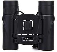 ZJFHEYUO Jumelles compactes Zoom 8x21 Longue portée 1000 m Pliables HD Mini télescope de Poche BAK4 FMC Optics Sports Camping