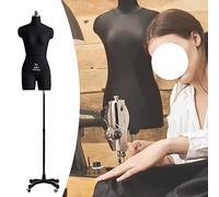 ZJFHEYUO Mannequin Sewing Mannequin with Wheels Stand, Adjustable Female Mannequin Torso for Dressmaking/Clothes/Fashion Design, Tailor Shop Dress Form