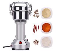 ZJFHEYUO Moulin à Grains électrique 100 g en Acier Inoxydable, broyeur à céréales, broyeur à Poudre, Moulin à épices Haute Vitesse, broyeur à Herbes pour la Cuisine, céréales, CAF