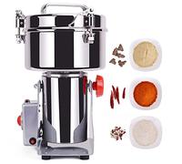 ZJFHEYUO Moulin à Grains électrique 1500 g en Acier Inoxydable, broyeur à épices et Herbes avec 3 Lames, minuterie et Rotation, Haute Vitesse, pour moudre Les céréales, Les Racine
