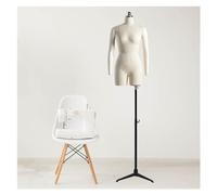 ZJFHEYUO Sewing Mannequin Female Dress Form Mannequin Torso with Tripod Stand, Adjustable Height Mannequin Body with Magnetic Suction Arm for Dress Jewelry Display,B,84#