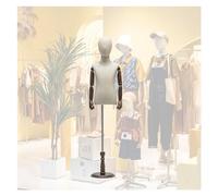 ZJFHEYUO Sewing Mannequin Kid Dress Form Child Mannequin Torso with Detachable Head, Adjustable 36.6" -55.1" Toddler Mannequin Body Sewing Torso with Wood Base for Window Shop Dis