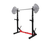 ZJFHEYUO Support d'haltères, Support de Squat réglable, Station de trempage, Banc de Musculation, Salle de Sport à Domicile, équipement de Gymnastique avec haltères réglables