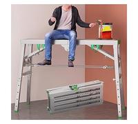 ZJFJMBD Échafaudage Pliant, échafaudage de Plate-Forme de Travail Polyvalent avec Une Hauteur réglable à 5 gènes, échelle ménage de selles de Pas pour ingénierie à Domicile
