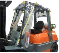 ZJFJMBD Housse de Protection en Vinyle Transparent pour Cabine de Chariot élévateur, auvent de Pluie pour Pare-Brise de Camion de Taille Standard, Housse imperméable et Durable