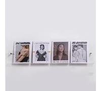 ZJFJMBD Porte-revues Étagère Murale en Acrylique, Porte-revues, Porte-brochures Mural, Transparent, Largeur 60 80 100 120 cm, Bleu Vert Orange