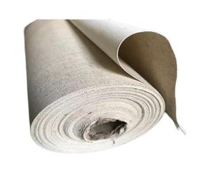 ZJFJMBD Rouleau de Toile Vierge apprêté Vierge 100% Coton - Rouleau de Toile en mélange de Lin apprêté de 5 m de Long pour Artistes Professionnels et Peintres Amateurs.