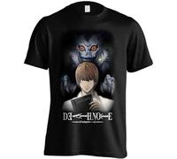 ZJFRRQZ Death Note Ryuks Behind The Death Light Yagami Blacken Tshirt Colour Manches Courtes(Large)