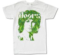 ZJFRRQZ Doors Psychedelic White T Shirt Music Band Jim Morrison Manches Courtes(Medium)