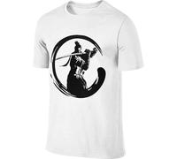 ZJFRRQZ Men's Designed Cool Top SEKIRO Shadows Die Twic Logo T-Shirt Manches Courtes(XX-Large)