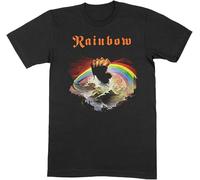 ZJFRRQZ Rainbow Rising Black T-Shirt Manches Courtes(Small)