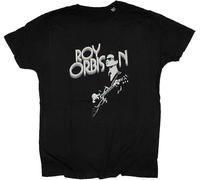 ZJFRRQZ Roy Orbison T Shirt - 100% Guitar Logo 60's Pop Travelling Wilburys Manches Courtes(Medium)