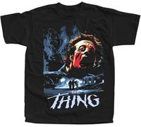 ZJFRRQZ The Thing V9 Movie Black T Shirt Black Manches Courtes(Small)