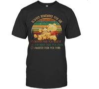 ZJFRRQZ Tigger and Pooh Always Remember You are Braver Than Believe Stronger Than You Seem Smarter Than You Think Vintage T-Shirt Manches Courtes(3X-Large)