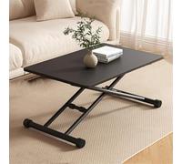 ZJGFCB Table basse à plateau relevable, design multifonctionnel avec pieds en métal réglables en hauteur pour salon, bureau, salle à manger et bureau mobile (taille : 100 cm, couleur : C)